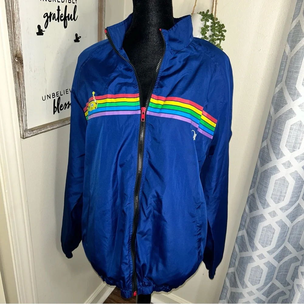 Op Spongebob Windbreaker Jacket Rainbow